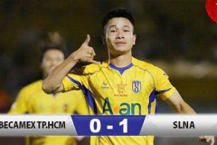 Kết quả Becamex TP.HCM 0–1 SLNA: Thủ môn Cao Văn Bình giúp SLNA sớm trụ hạng!